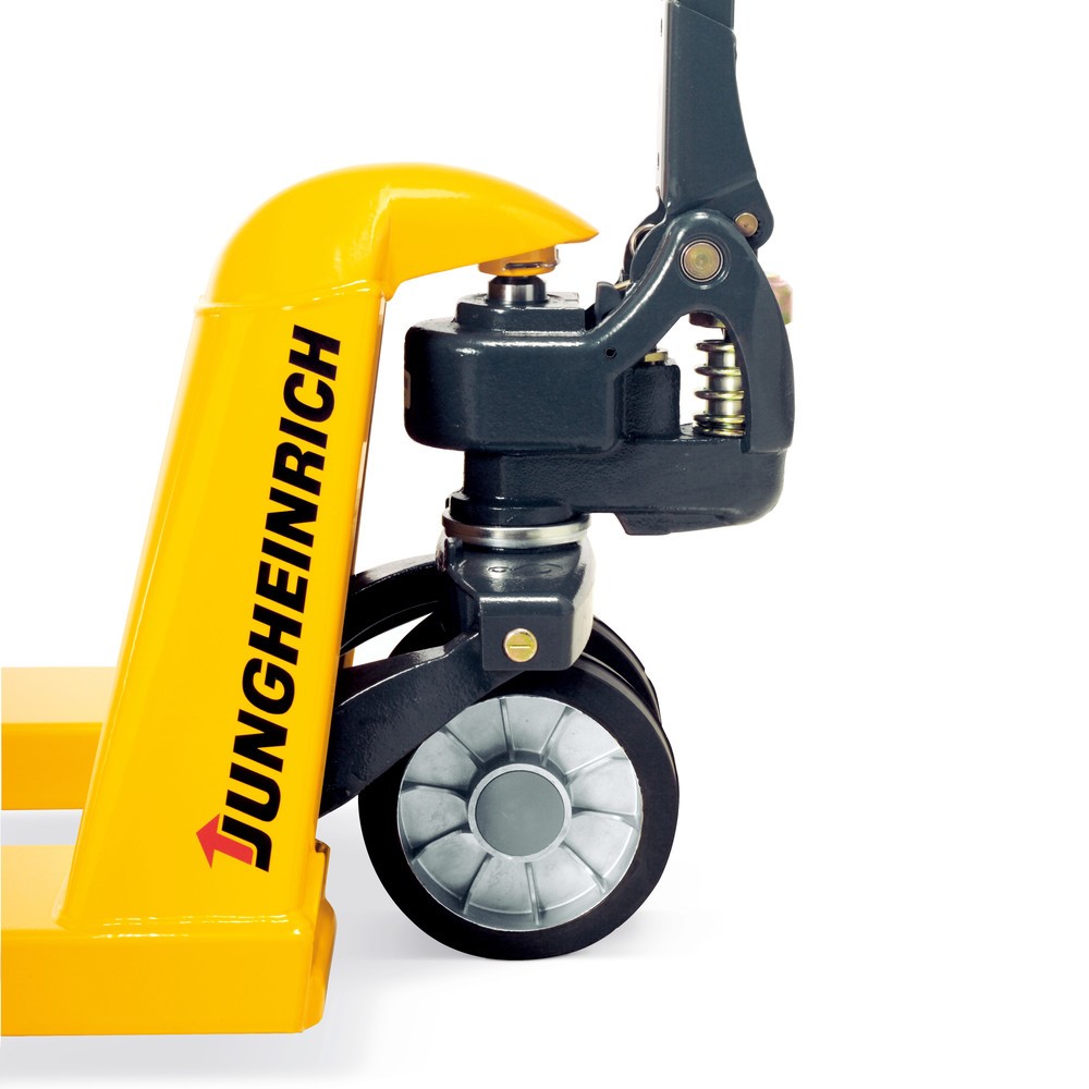 Jungheinrich Handhubwagen AM 22, Tragfähigkeit 2200 kg, Gabellänge 1150 mm, Nylon-Lenkräder, Nylon-Gabelrollen, Einfachbereifung