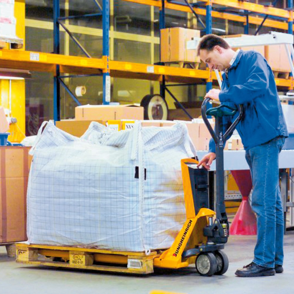 Jungheinrich Hubwagen mit Waage AMW 22p mit Komfortanzeige, Tragfähigkeit 2.200 kg