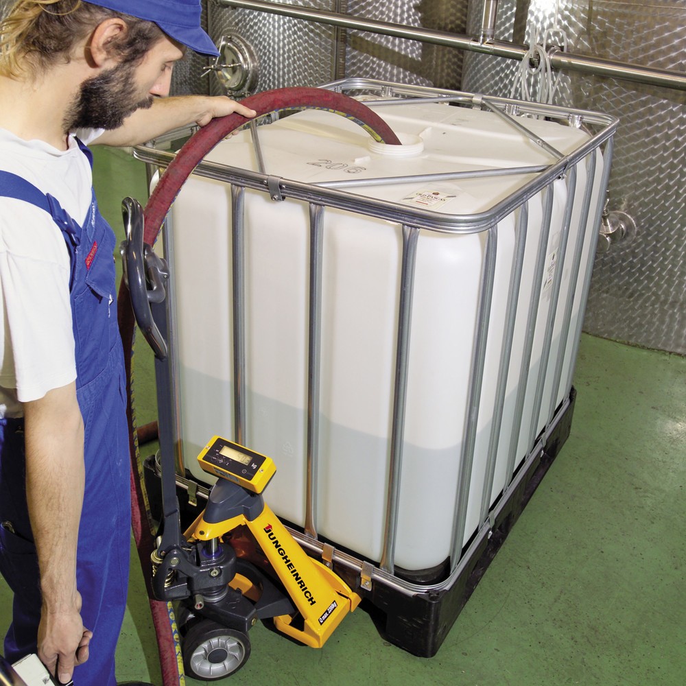 Jungheinrich Hubwagen mit Waage AMW 22 mit Basisanzeige, Tragfähigkeit 2.200 kg