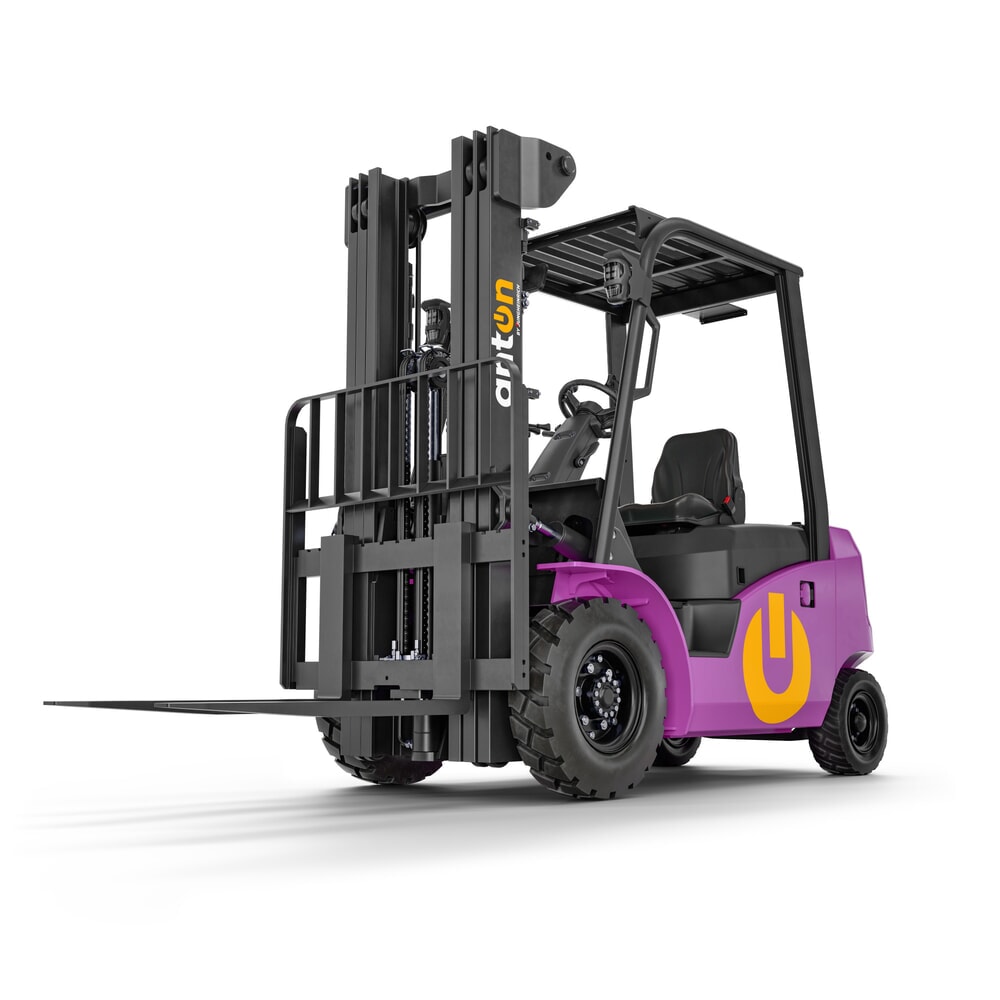 AntOn by Jungheinrich Elektro-Stapler CBH 2.5, Hubhöhe 3.300 mm, Tragfähigkeit 2.500 kg, mit Zweifach-Teleskop-Hubgerüst inkl. externem Ladegerät 80 V, 60 A