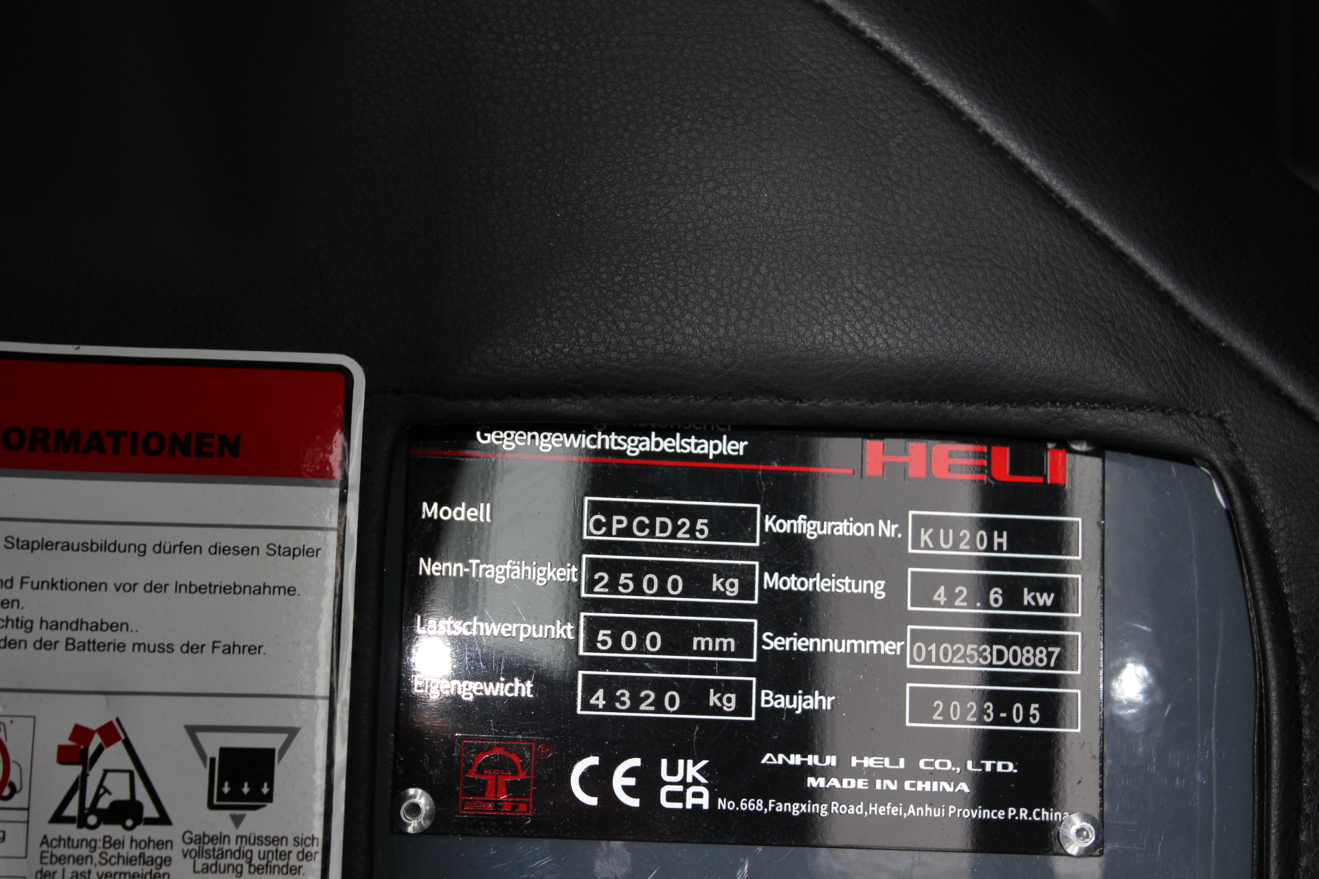 2,5t Gas-Gabelstapler CPCD25-KU20H