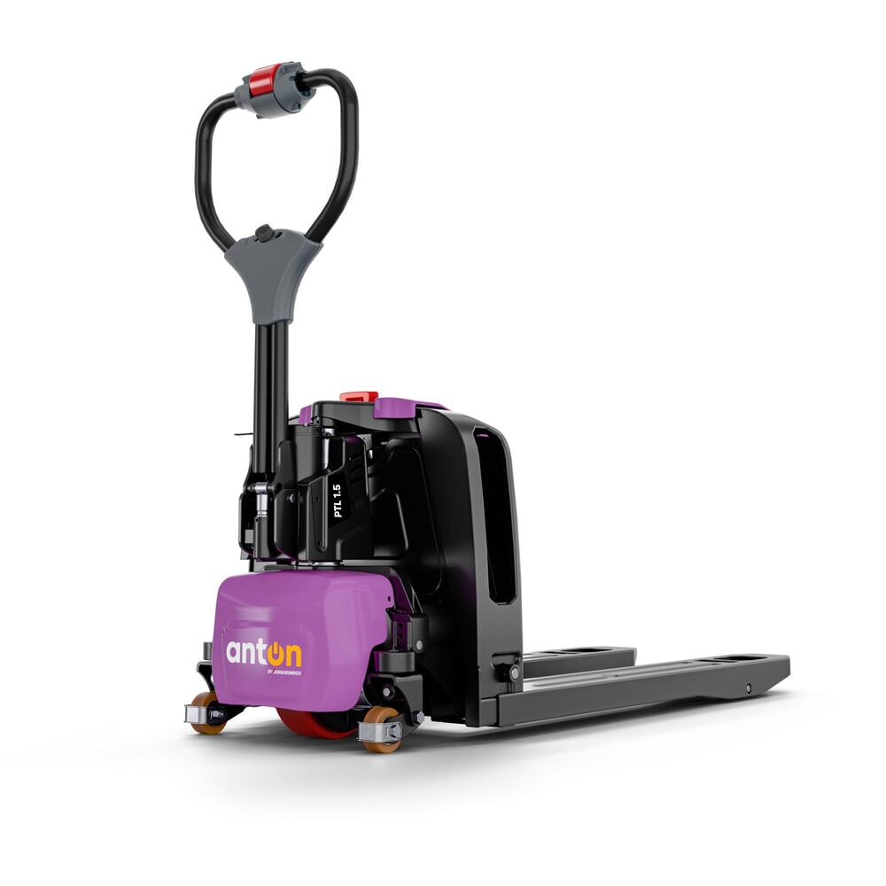 AntOn by Jungheinrich Elektro-Hubwagen PTL 1.5, Tragfähigkeit 1.500 kg mit Stützrollen