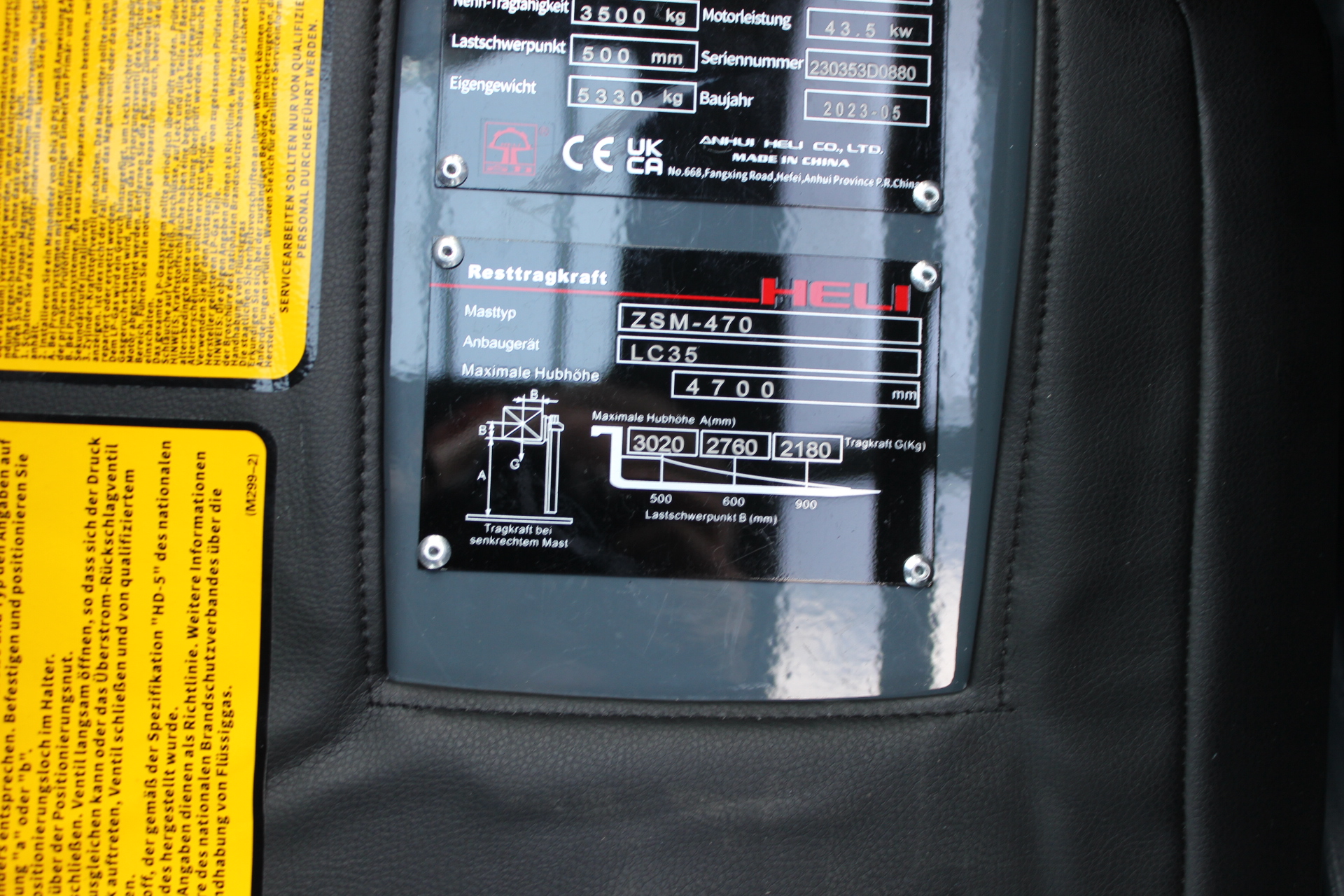 3,5t Gas-Gabelstapler CPYD35-KU1H