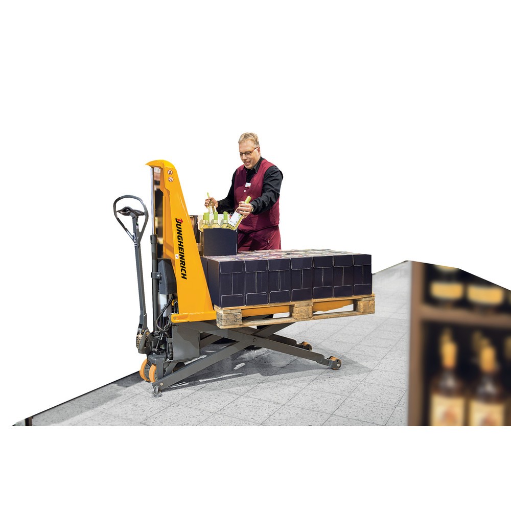 Jungheinrich Scherenhubwagen AMX 10e, Tragfähigkeit 1.000 kg, Gabellänge 1.150 mm