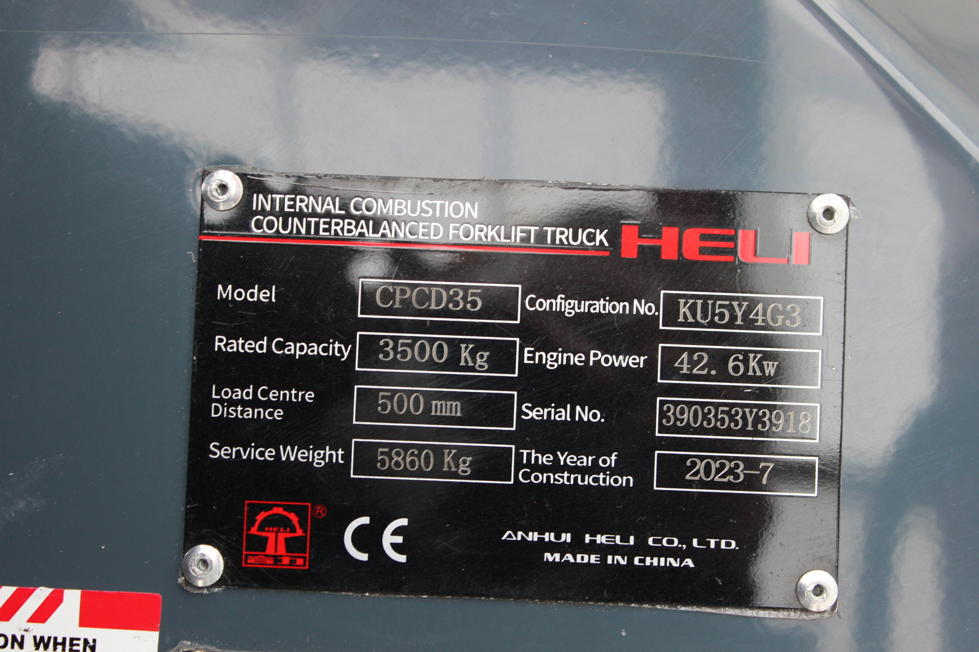 3,5t Dieselstapler CPCD35-KU5Y4G3