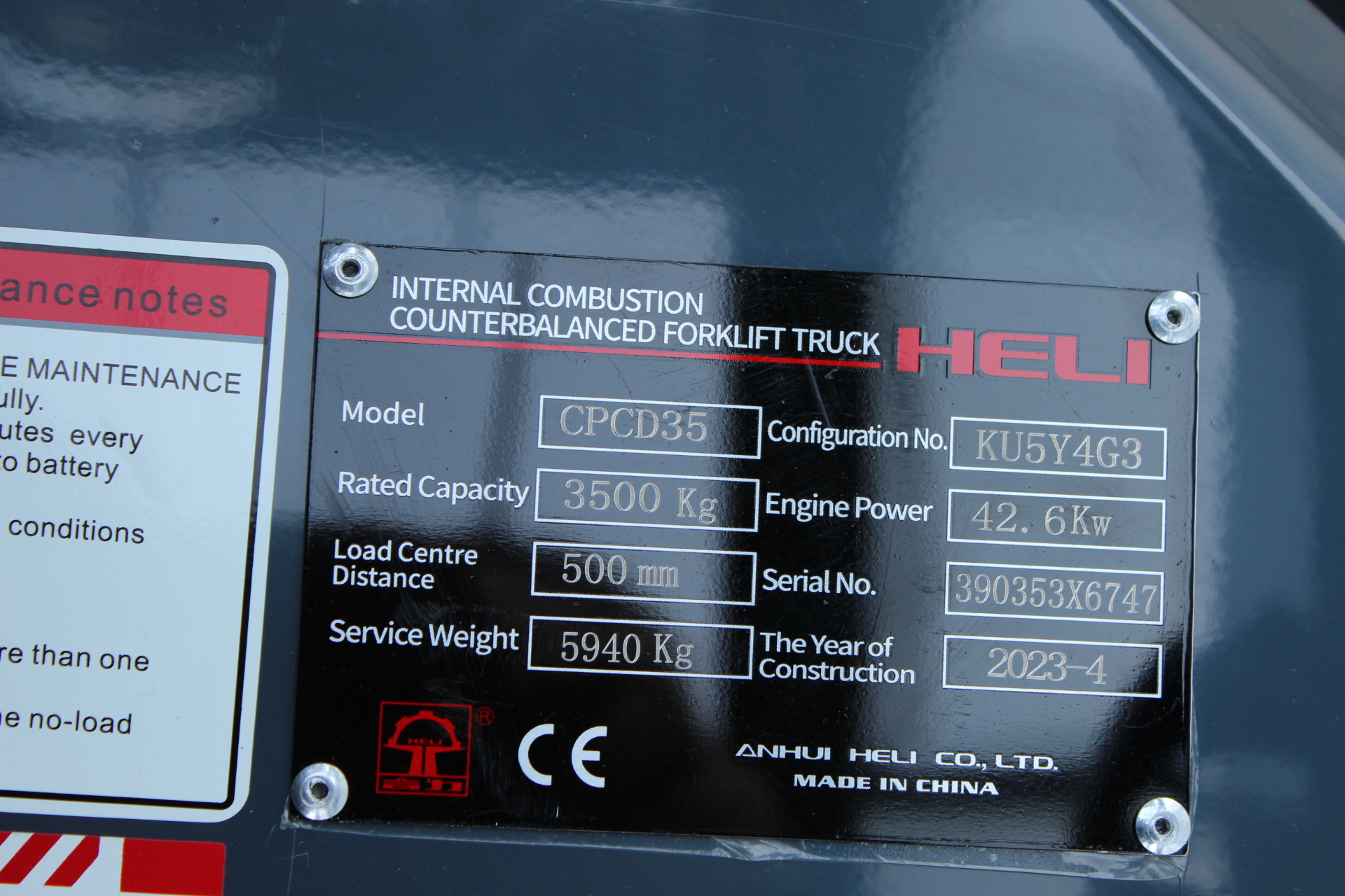 3,5t Dieselstapler CPCD35-KU5Y4G3-X6747