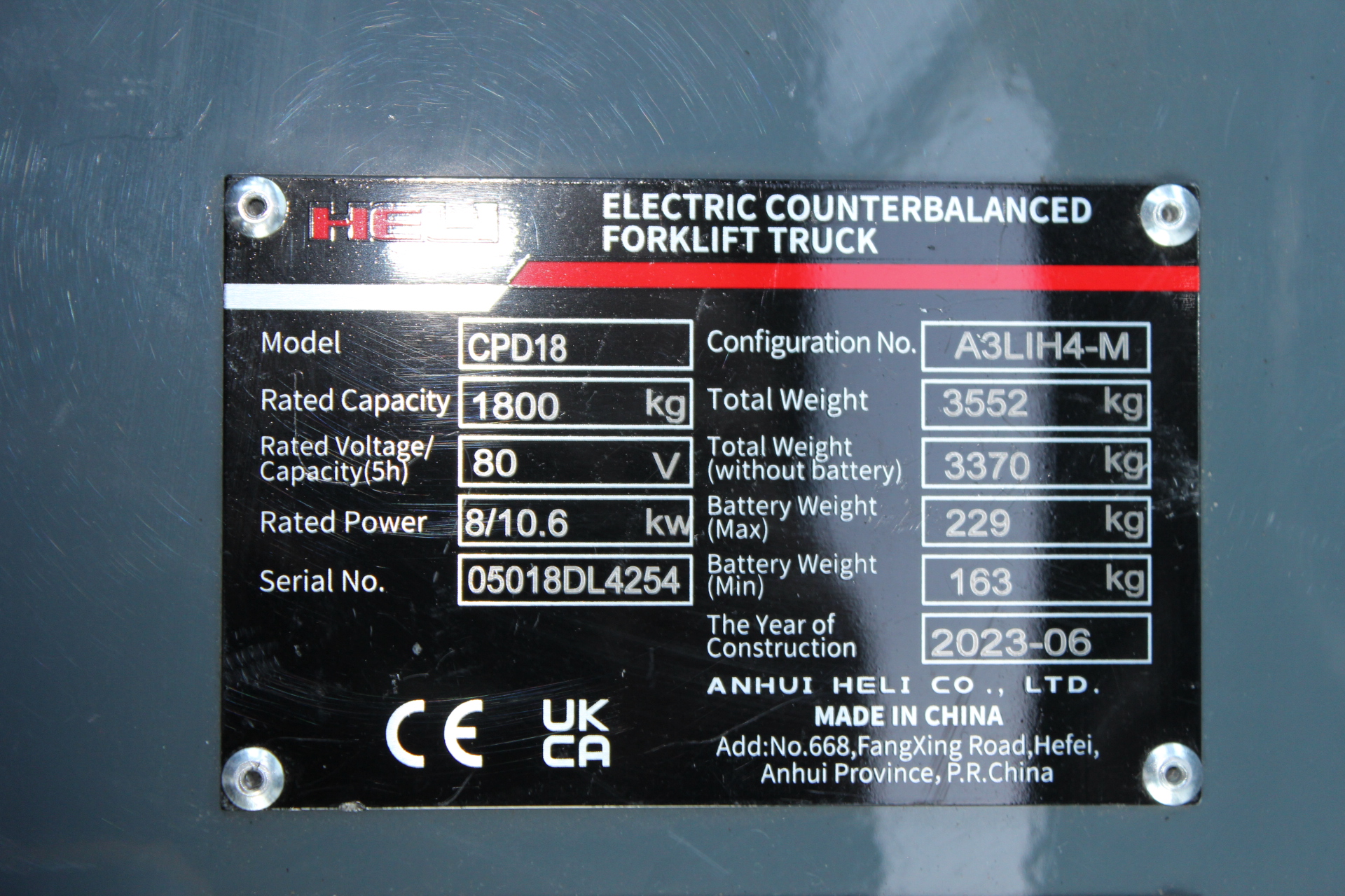 1,8t Elektrostapler CPD18-A3LIH4-M