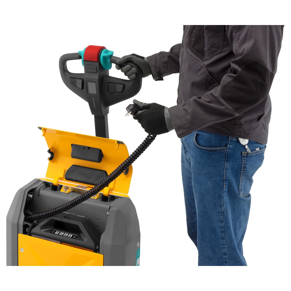 Jungheinrich Elektro-Hubwagen AME 18, Tragfähigkeit 1.800 kg, Gabellänge 1.150 mm, Tandemrollen