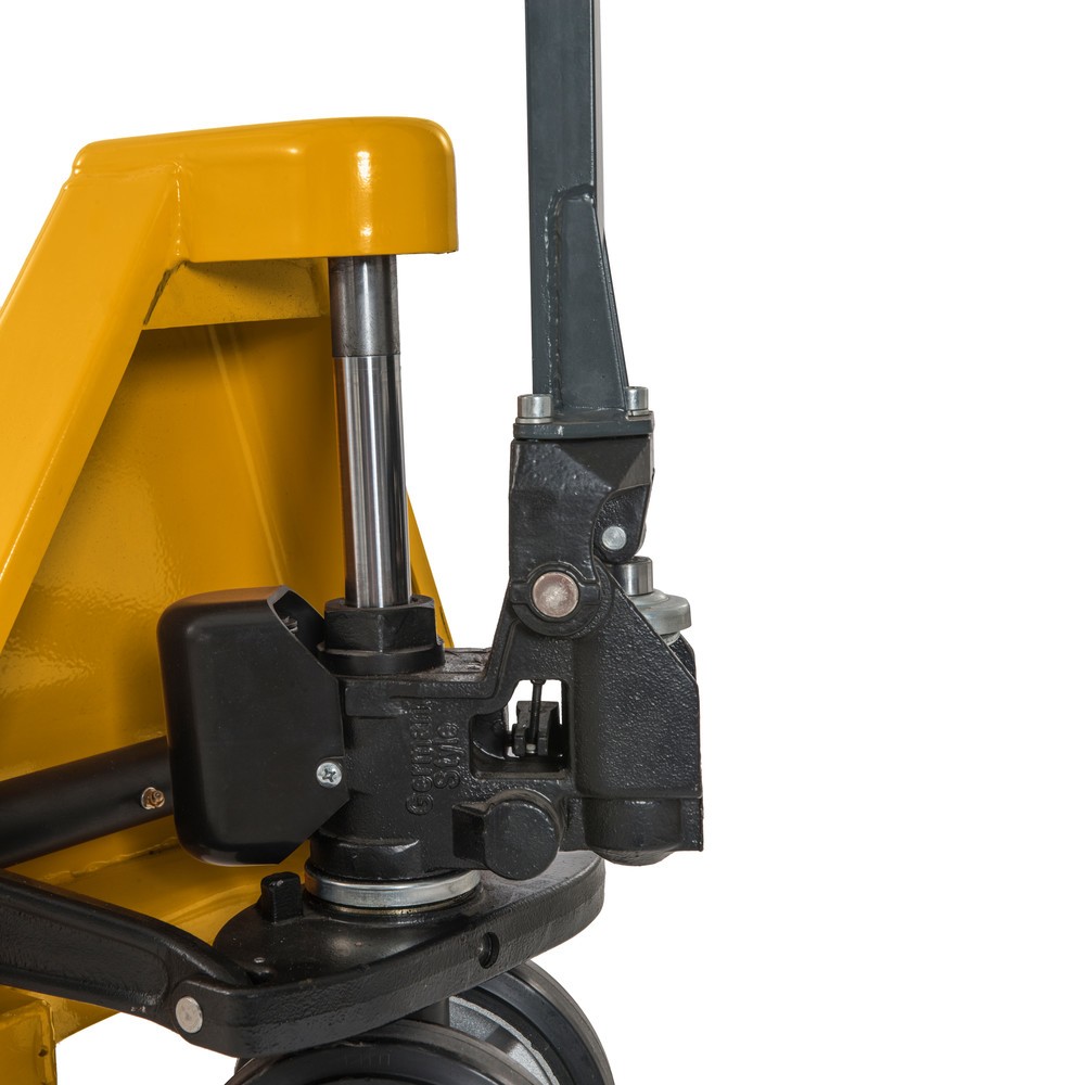 Jungheinrich Handhubwagen AM 20, Tragfähigkeit 2000 kg, ergonomische Bedienbarkeit, Nylon-Lenkräder, Nylon-Gabelrollen, Einfachbereifung