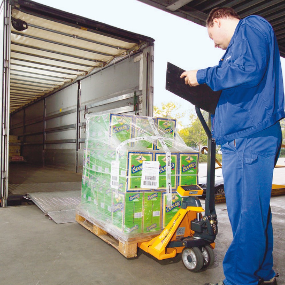 Jungheinrich Hubwagen mit Waage AMW 22 mit Basisanzeige, Tragfähigkeit 2.200 kg